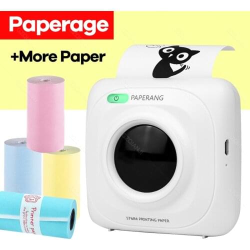 Pocket inkless Printer PAPERANG P1 Mini Bluetooth 4.0 Thermal Picture Photo Phone Pocket Printer for Android iOS Phone GZM5807
