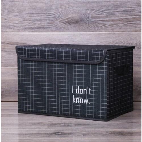 Storage Clothes Box Striped Holder Washable Multi-Functional Non-Woven Fabric Under Bed Side Handle Home Container 2020 New