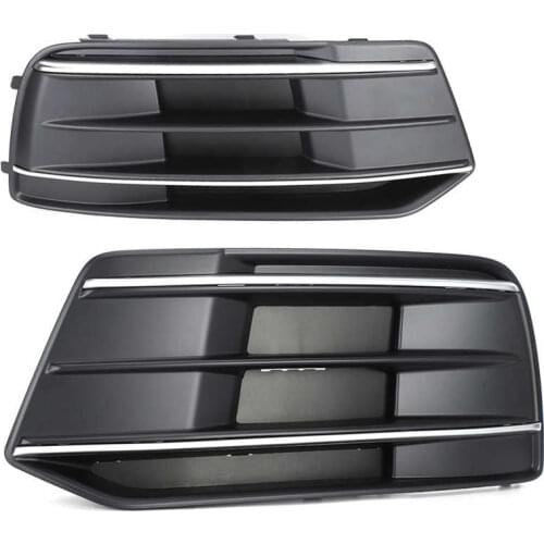 Front Bumper Lamp Cover Fog Lamp Grille Front Bumper Lamp Cover Trim 80D807680E Fit for Q5/Q5L 2018‑2020 Fog Light Grille