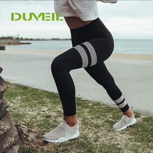 DUVEIL European Hot-Selling New Sexy Fashion Offset Solid Leggings Yoga Fitness Pants Women Legin Sportswear