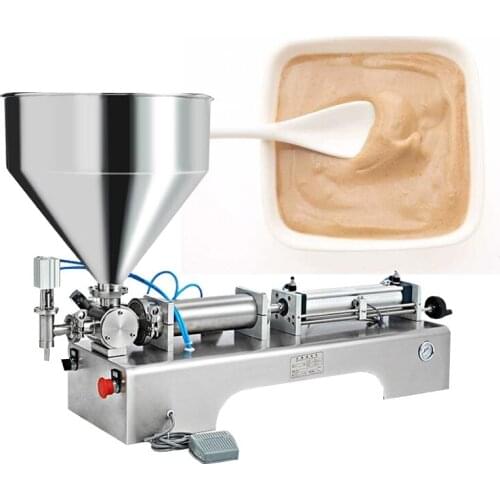 Single Head Paste Filling Machine Be Used For Ketchup Honey Desktop Stainless Steel Pneumatic Filling Machine