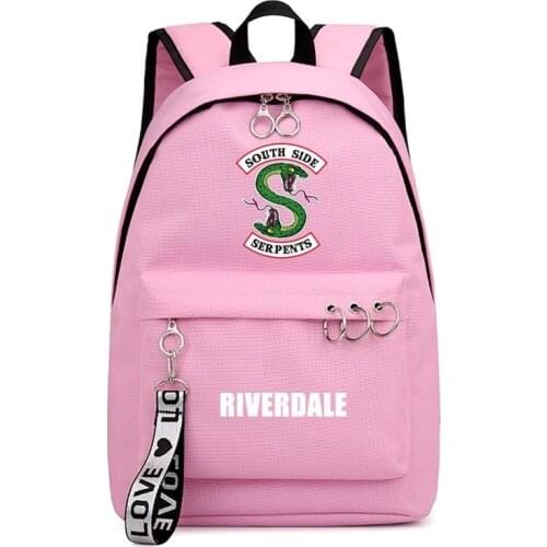 Fashion Sac A Dos Femme Capacity Backpacks Travel Backbag Mochila Riverdale Backpack 1-3 Design School Bags for Teenage Girls