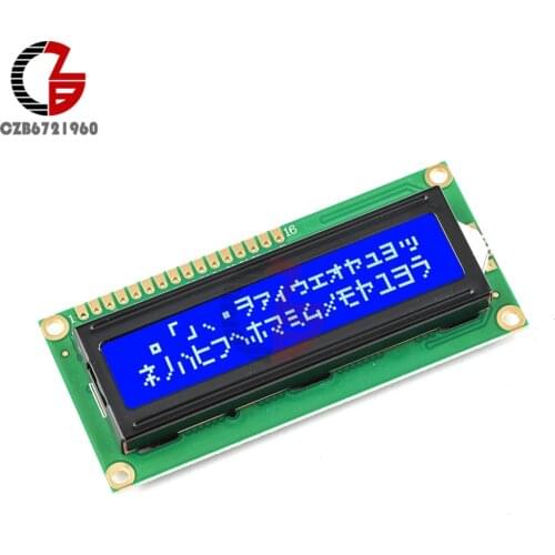 1602 16x2 Character LCD Display Module HD44780 LCD Controller Blue Screen Blacklight TFT LCD1602 LCD Monitor Module DC 5V