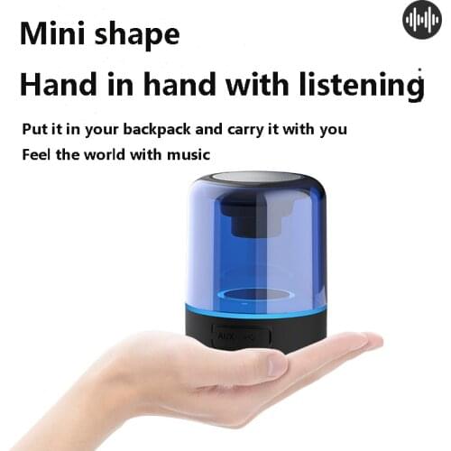 Surround Sound Led Lights Show TWS Automatic Tandem Pairing Music Small Bluetooth Speaker Stereo