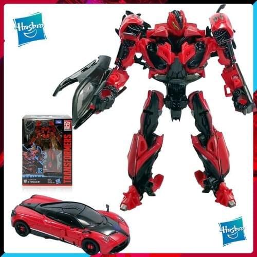 Original Hasbro Transformers Studio Series 02 Stinger Movie Version Official Boy Toy Sports Car Hand Made Model Toys