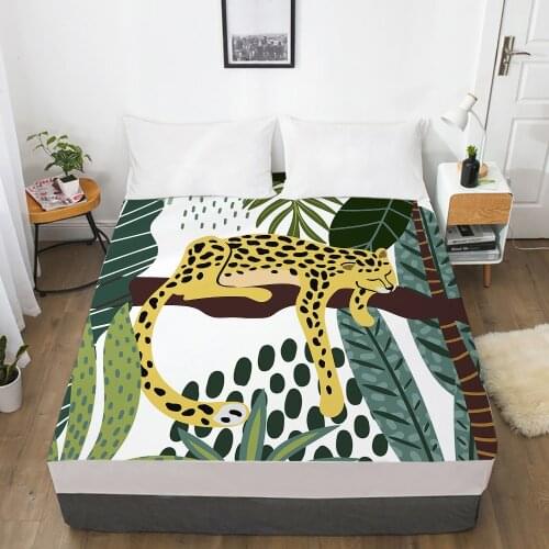 1pc bed sheet Elastic fitted sheet With An Elastic Band 150/180/200/160*200 Mattress Cover Double Bed cover nordic lazy