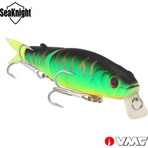 SeaKnight Minnow SK044 Jointed Bait Fishing Lure 7.4g 90mm 0-1.0M 1PC Suspending Hard Fishing Lure VMC Hooks Carp Fish Tackle