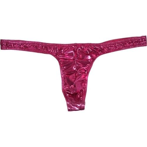 Men Sexy Thong Low Waist Three-dimensional Bulge Pouch Elastic T Pants Sexy Low Waist Three-dimensional Bulge Pouch Elastic