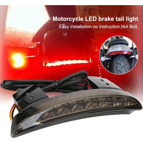 LED Brake Tail Light Motorcycle Rear Fender Tailling Edge Turn Signal Taillight For Davidson Touring Sportster XL 883 1200 Cafe