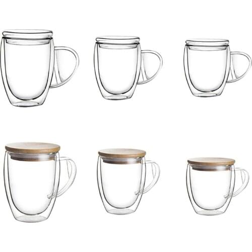 Thick Expresso Coffee Cups Double Walled Heat Resistance For Americano Beverage Cappuccinos Easy to Clean Gift Durable