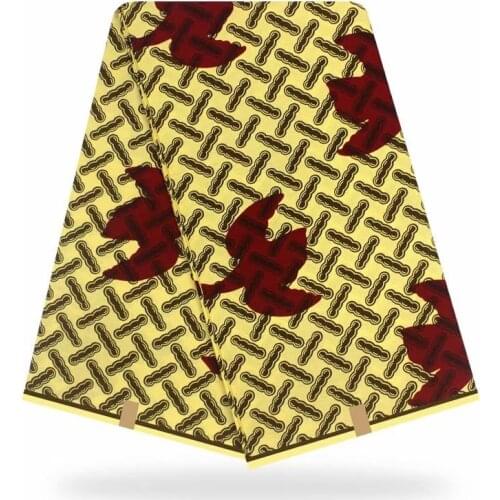 Nigerian Wax African Dye Printed For Fabric 100%Cotton Ankara Style Best Quality Sewing Material For Dress By The Yards V-L 5-63