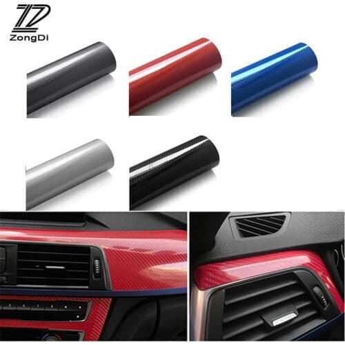5D Carbon Fiber Vinyl Wrap Film Car Stickers for Skoda Octavia 2 3 A7 A5 Rapid Fabia Kodiaq Mazda 3 6 CX5 Nissan Qashqai J11 J10