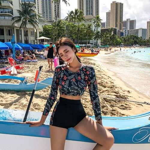 Womens Swimsuits Separate May Beach 2019 Womens Surf Swimwear Tankinis Swinmsuits Women Rash Guard Underwire Brackets Cover