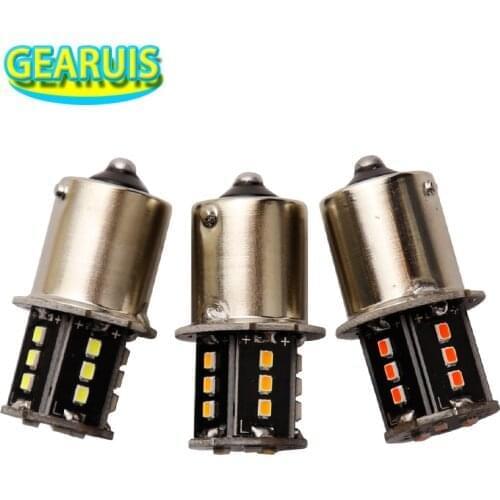 10X 12V Car OR 24V Truck 1156 BA1511157 BAY15D 18 SMD 2016 LED T20 7440 7443 T25 3156 3157 Tail Brake light Parking Bulb DRL DC