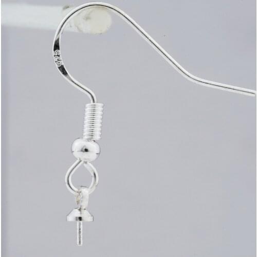 20/50pcs 925 Sterling Silver Jewelry DIY Accessories Gold Color Dart with Ball Hook for Earing Findings & Components 2*2.5CM