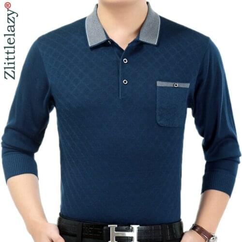 2020 Brand New Casual Social Pocket Pullover Men Sweater Shirt Jersey Clothing Pull Sweaters Mens Fashion Male Knitwear 8381