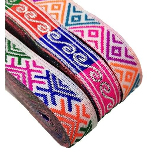 7m/roll Flower Ribbon Lace Trim DIY Craft Sewing Accessories Costume Decoration Lace Fabric Applique 1.2cm Width