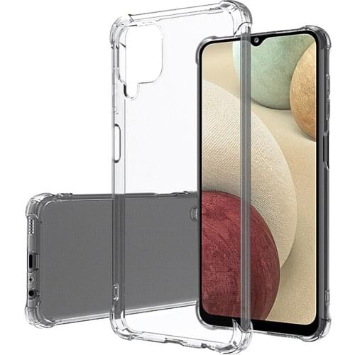 Case For Samsung Galaxy F62 Transparent Air Bag Anti-fall Phone Case For Samsung Galaxy A12 A52 A72 5G Four Corners Thickening
