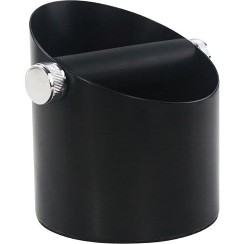 Black Espresso Coffee Knock Box Waste Bin Bucket for Home Office Barista