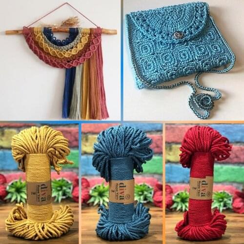 Diva веревочная пряжа 3 мм Hobby And Craft Supplies