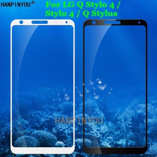 For LG Q Stylo 4 Q710CS Q710MS Stylus Plus Alpha Stylus+ Full Coverage Tempered Glass 9H 2.5D Premium Screen Protector Film