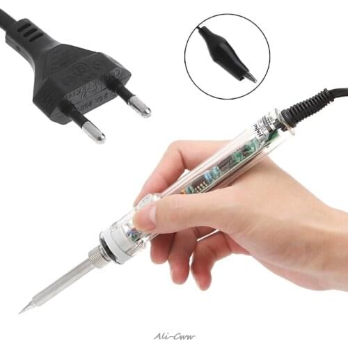 907 Adjustable Constant Temperature Electric Soldering Iron Lead-free 220V EU 60W