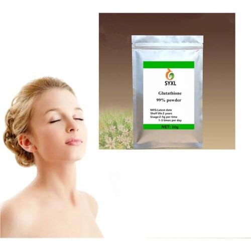 500g-1000g ISO Glutathione (GSH) 99% powder L-glutathione Food grade skin whitening anti-wrinkle anti-oxidation free shipping