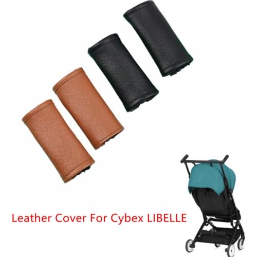 PU Leather Armrest Cover For Cybex Libelle Baby Stroller Pushchair Handle Case Protective Cover Pram Bumper Stroller Accessories