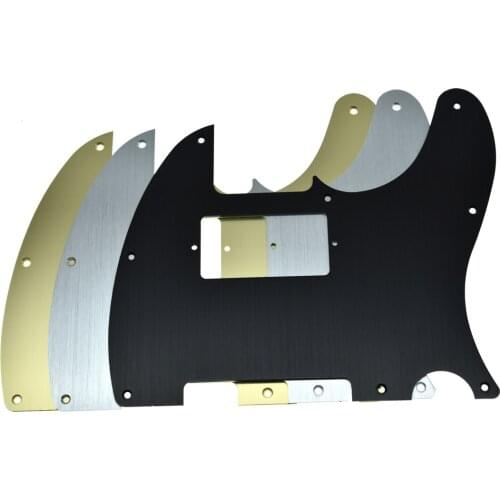 KAISH 8 Hole Metal Aluminum Anodized Tele Humbucker Pickguard TL Scratch Plate Fits American/Mexican TL for Fender