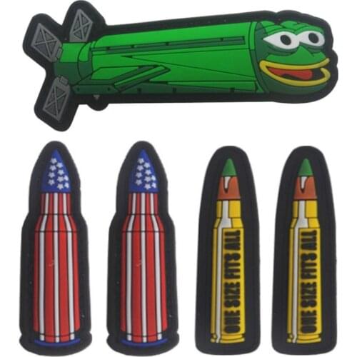 Frog PVC Patch Funny Submarine Armband Badge Military US Flag Decorative Sewing Applique Embellishment Tactical Patches