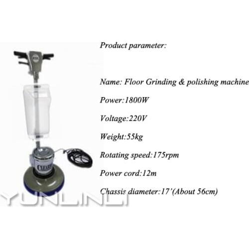 Floor Polishing Machine Push-Type Brushes Wiping Machine Polisher Floor Cleaning/Waxing Machine BF522 For Household/Hotel