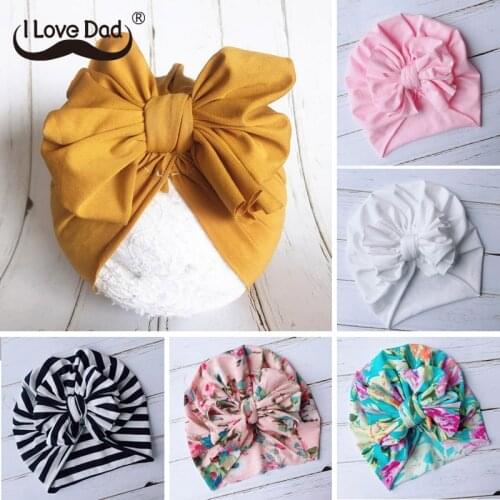Cute Bows Baby Hat Bonnet Spring Summer Infant Baby Boy Girl Hat Bohemian Child Kids Boys Girls Hat Beanie Cap Casquette Enfant