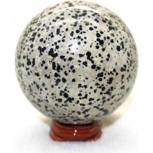 MOKAGY Natural Dalmatian Jsaper Quartz Crystal Ball Stone Sphere Ornament 3.5cm-4cm 1pc