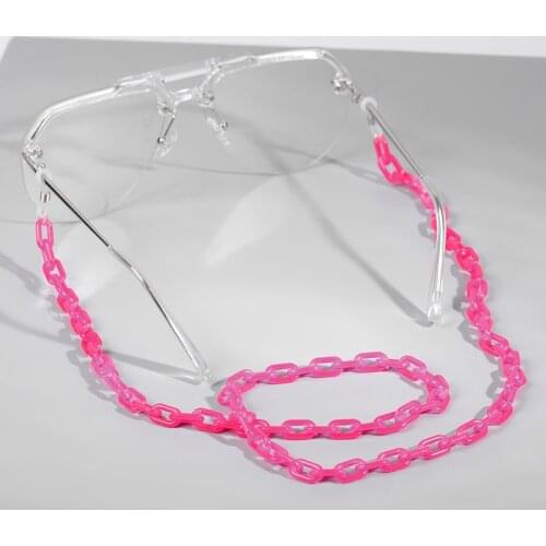 New Fashion Acrylic Sunglasses Chain Women Eyeglass Reading Glasses Chain Adjustable Ends Cord Holder Retainer Neck Strap Rope