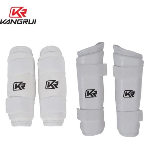 New Adult Child Taekwondo Protector Shin Foot Guards Kickboxing WTF Approved MMA Sanda Protection Material Arts