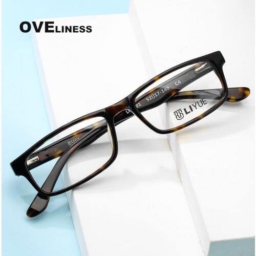 Fashion Square eyeglasses frames eye glasses frame men women Optical Acetate full eyewear Myopia Prescription glasses Spectacles