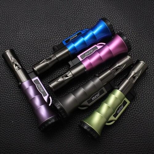 Creative Mini Butane Gas Spray Gun Portable Windproof Torch Lighter Cigarette Cigar Lighter Smoking Accessories Gadgets For Men