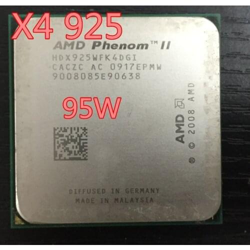 AMD Athlon II X4 925 CPU Processor (2.8GHz 6MB L3 Cache Socket AM3 PGA938 (working 100% Free Shipping)