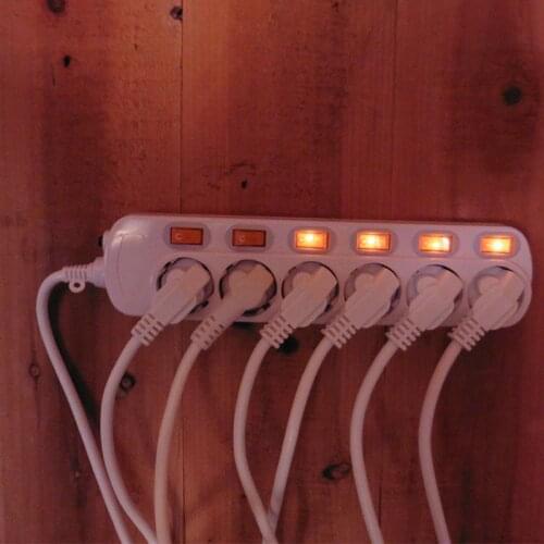 Home Extension outlet with Switch Dual USB Charger Adpater EU Plug Socket 1.5/2.5M Extender Cord Power Board