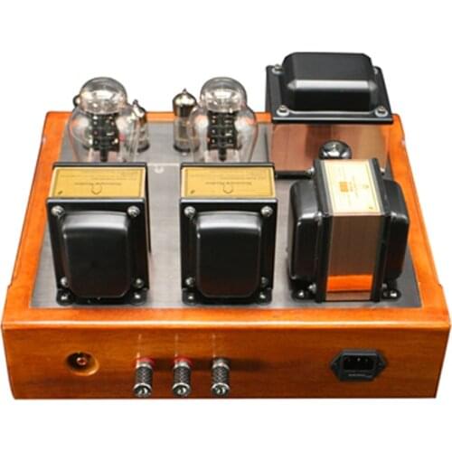 Manual scaffolding 300B amplifier, single-ended class A push-pull 6V6 high-power bile amplifier, output power: 22W × 2