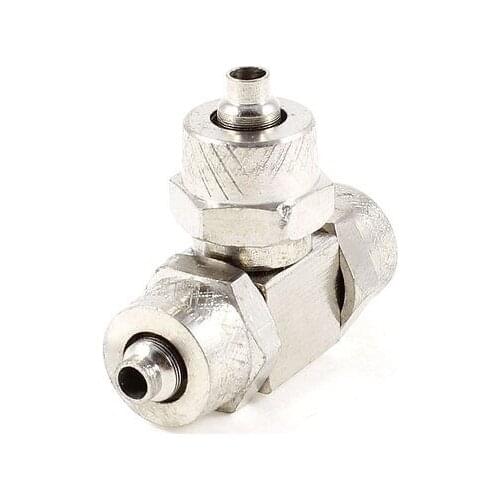 Tee Union Three Ways Quick Joint Connector for 4mmx6mm Air Pipe