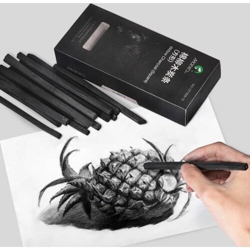 Charcoal Pencil 15pcs De Lapices Profesionales Carbon Sketch Charcoal Pencils Carboncillos Para Dibujar Lapices De Carbon