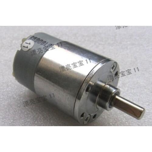 Ultrashort Metal Gear DC Motor 12V 7r / min Metal Geared Miniature DC Motor Model Motor
