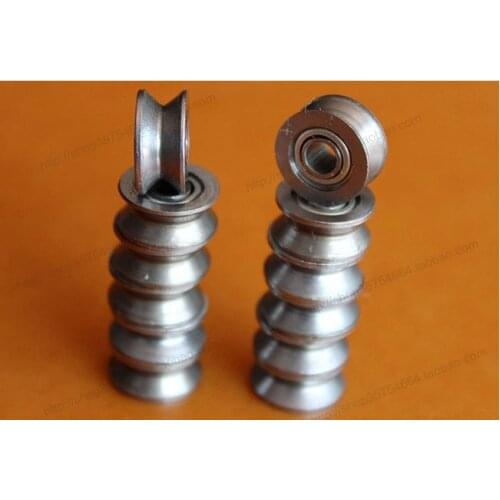 10pcs/Lot V624ZZ V Groove Ball Bearing Pulley For Rail Track Linear Motion System Embroidery Machine Bearings 4*13*6mm