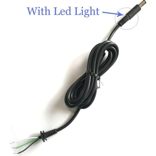 10x DC Tip 7.4x5.0mm Power Plug Socket Connector Cord Cable for DELL For HP Laptop With LED Light 1.2M Wholesale Sale
