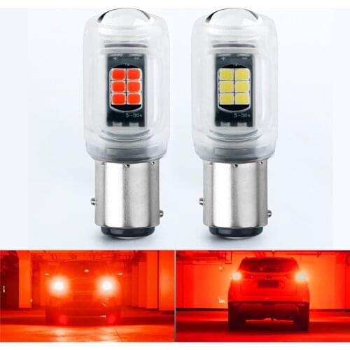 1156 BA15S P21W LED Bulbs 1157 BAY15D 3030 Chips 16SMD Turn Signal Light Backup Bulbs Reverse Lamp Strobe Flash Super Bright 12V