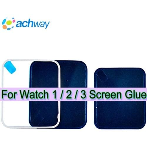 2pcs/lot Waterproof Screen Glue For Apple Watch S1 38mm 42mm Sticker Adhesive Front Tape Repair S1 S2 S3 glue Adhesive