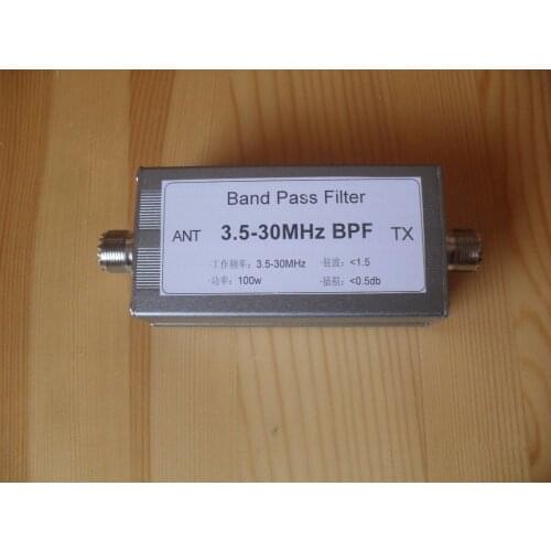 3.5-30MHz Band pass filter LC shortwave communication Suppression MW stations Reduce background noise