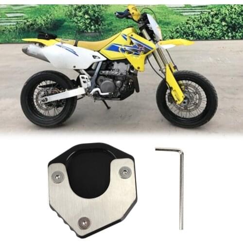 Artudatech Kickstand Sidestand Enlarge Plate Pad for SUZUKI DRZ400S/E DRZ400SM 2000-2020 Black Motorcycle Accessories Parts