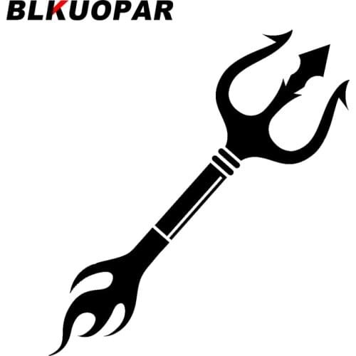 BLKUOPAR for Trident Weapon Car Stickers Simple Creative Decals Scratch-Proof Personality Anime Windshield Windows Decor